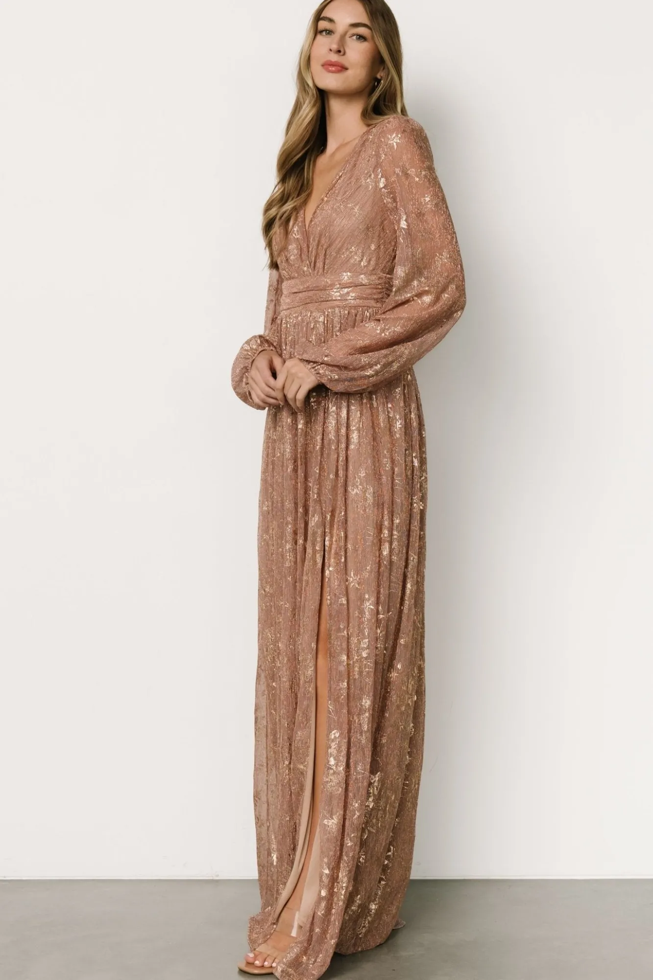 Baltic Born Charlene Maxi Dress | Rose Gold