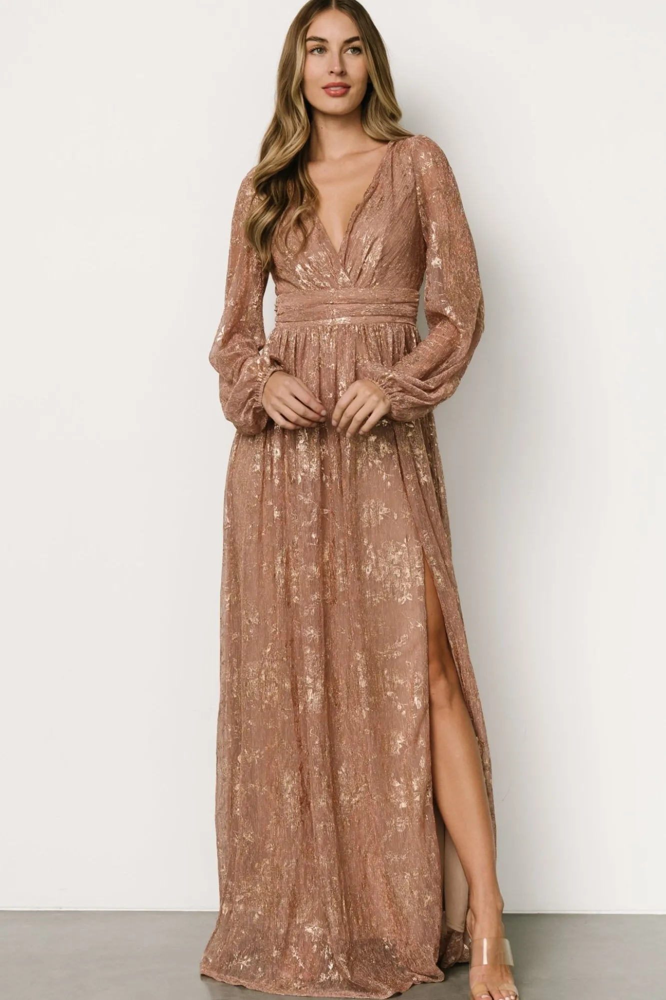 Baltic Born Charlene Maxi Dress | Rose Gold