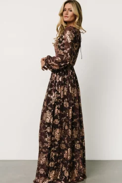 Baltic Born Charlene Maxi Dress | Wine + Gold