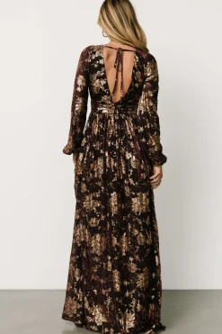 Baltic Born Charlene Maxi Dress | Wine + Gold