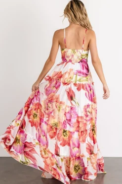 Baltic Born Charmaine Maxi Dress | Pink + Red Floral
