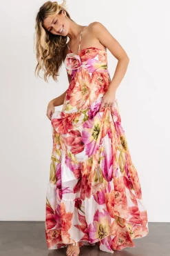 Baltic Born Charmaine Maxi Dress | Pink + Red Floral