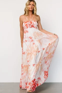 Baltic Born Charmaine Maxi Dress | Red + Natural Floral
