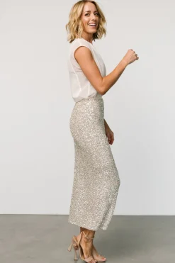 Baltic Born Charmed Sequin Midi Skirt |