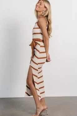 Baltic Born Chelsea Knit Dress | Beige + Camel
