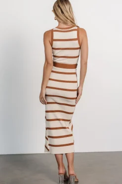 Baltic Born Chelsea Knit Dress | Beige + Camel