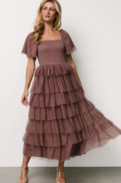 Baltic Born Cherise Tulle Tiered Dress | Dusty Lavender