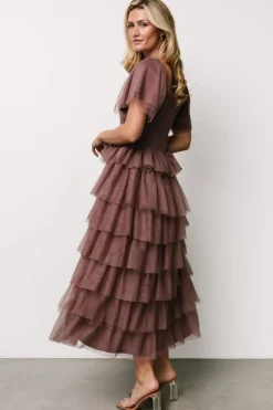Baltic Born Cherise Tulle Tiered Dress | Dusty Lavender