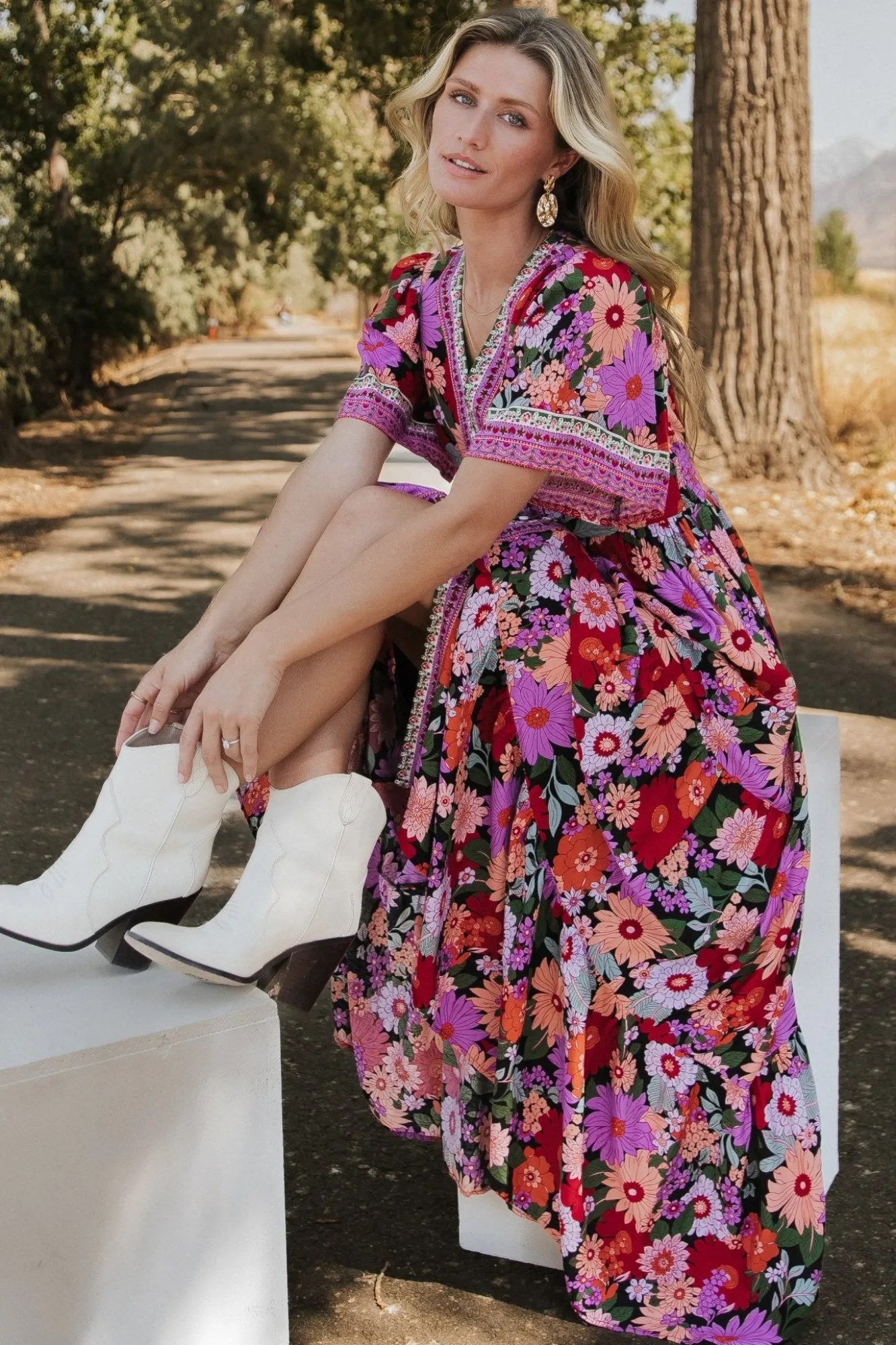 Baltic Born Cheryl Maxi Dress | Black Multi