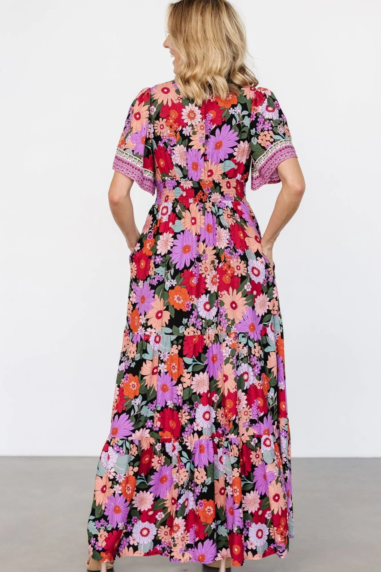 Baltic Born Cheryl Maxi Dress | Black Multi