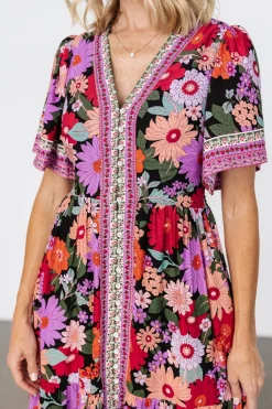 Baltic Born Cheryl Maxi Dress | Black Multi