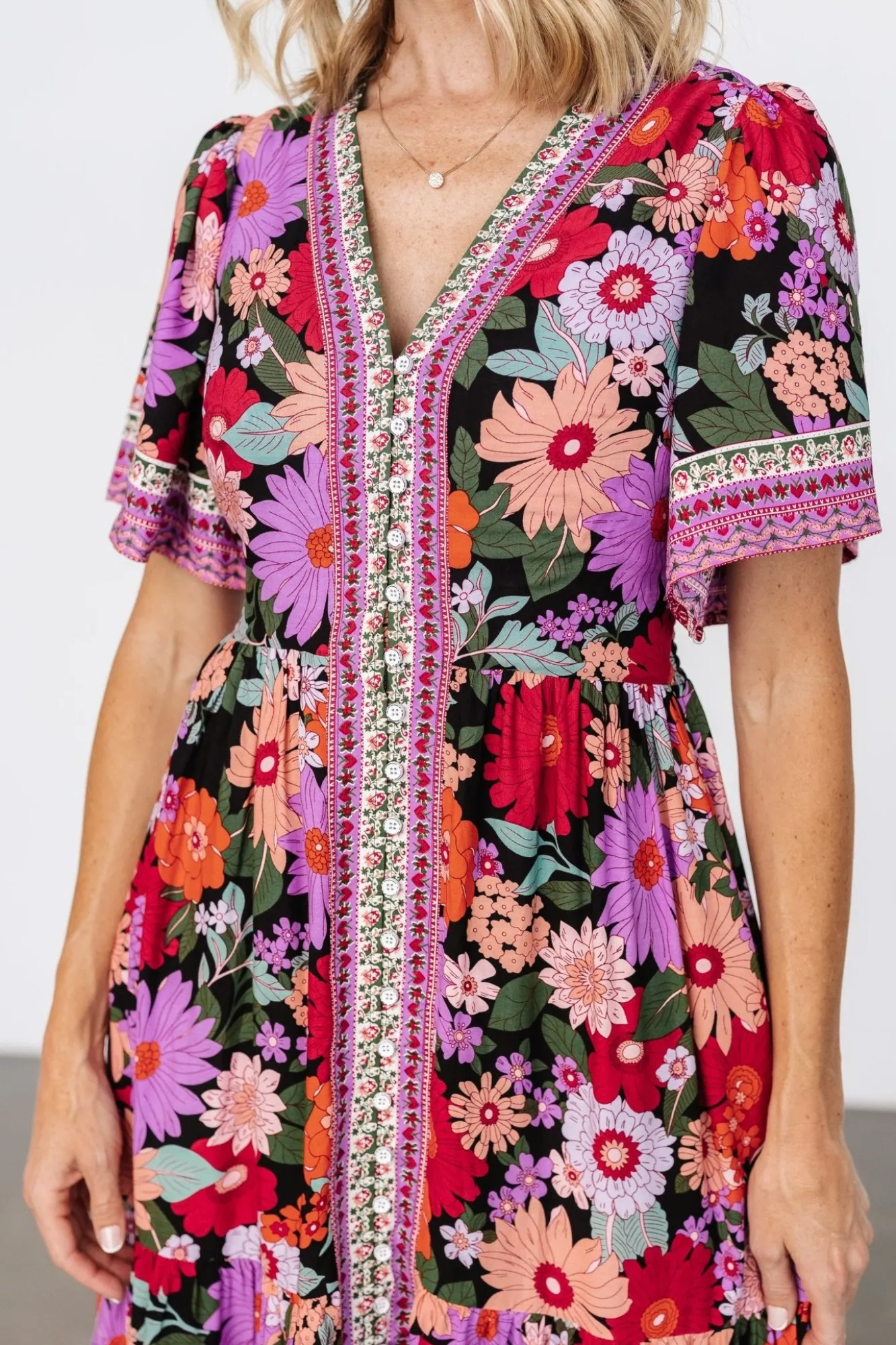 Baltic Born Cheryl Maxi Dress | Black Multi