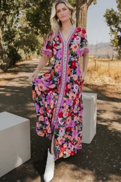 Baltic Born Cheryl Maxi Dress | Black Multi