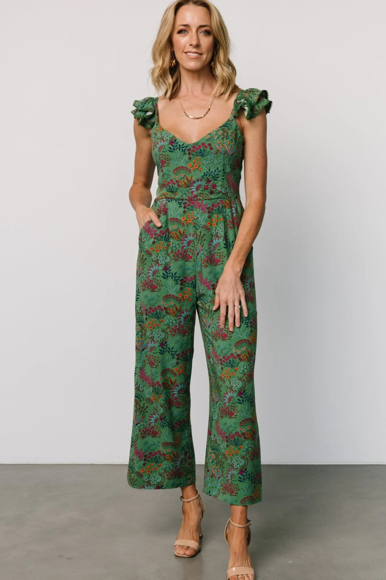 Baltic Born Chora Jumpsuit | Green Multi