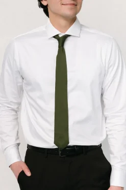 Baltic Born Classic Satin Tie | Juniper Green