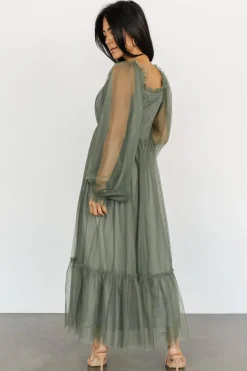 Baltic Born Cleobelle Maxi Dress | Dusty Olive