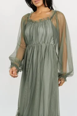 Baltic Born Cleobelle Maxi Dress | Dusty Olive
