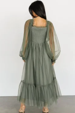 Baltic Born Cleobelle Maxi Dress | Dusty Olive