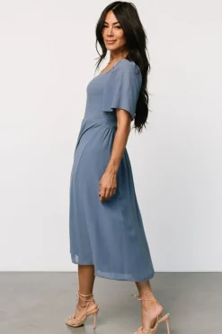 Baltic Born Colette Sweetheart Midi Dress | Whisper Blue