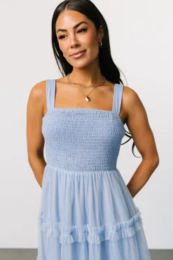 Baltic Born Constance Tulle Maxi Dress | Light Blue