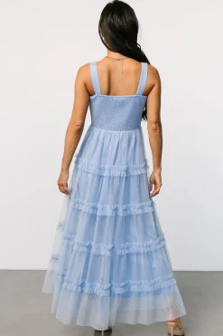 Baltic Born Constance Tulle Maxi Dress | Light Blue