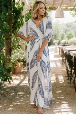 Baltic Born Corinth Maxi Dress | Navy Print