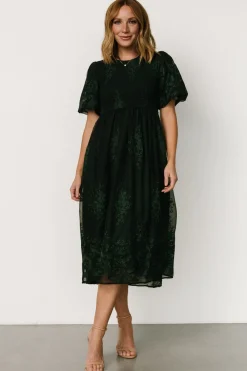 Baltic Born Corrine Embroidered Midi Dress |