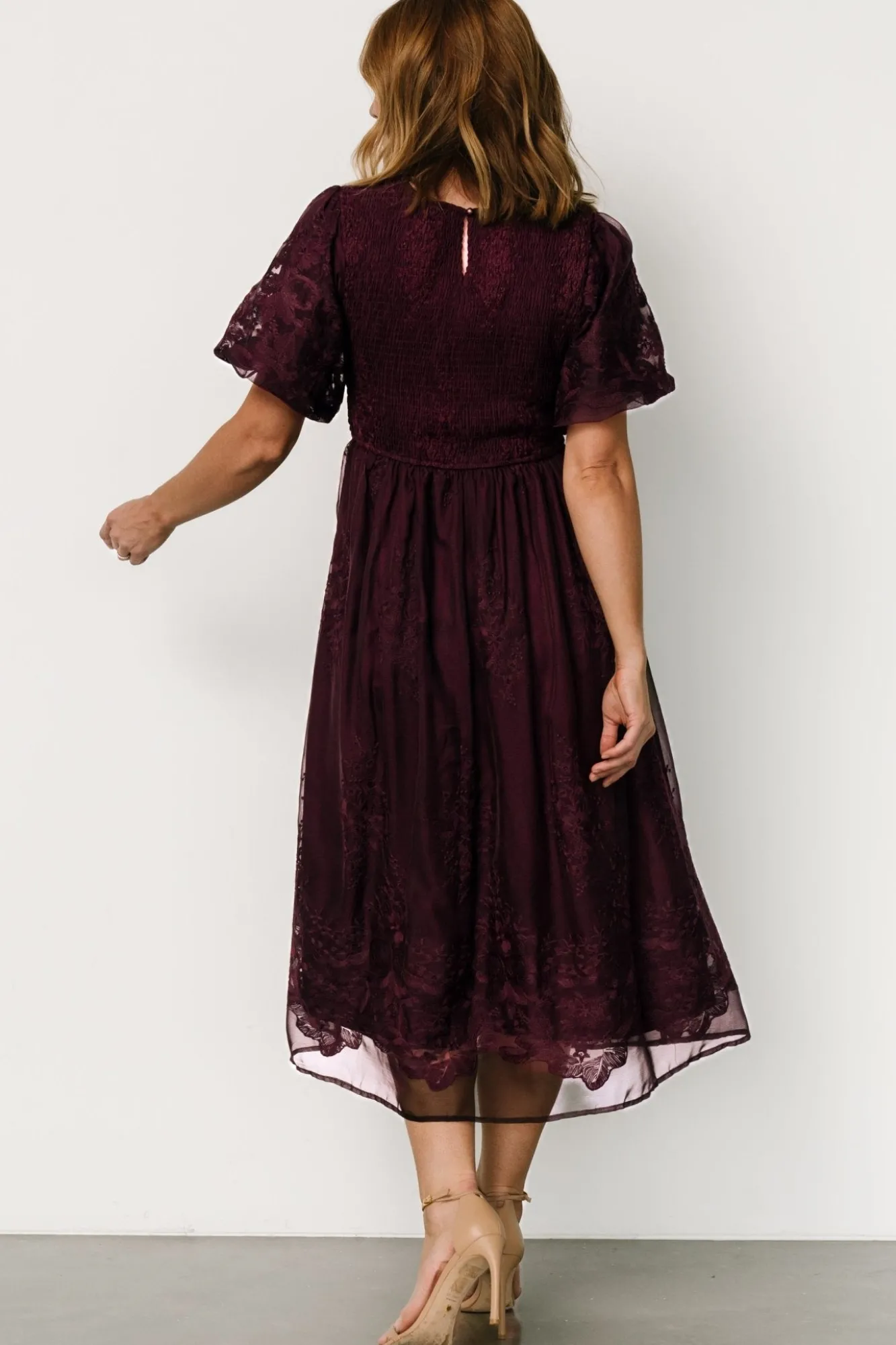 Baltic Born Corrine Embroidered Midi Dress |