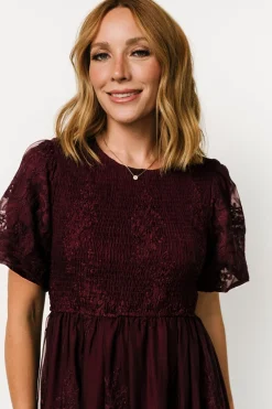 Baltic Born Corrine Embroidered Midi Dress |