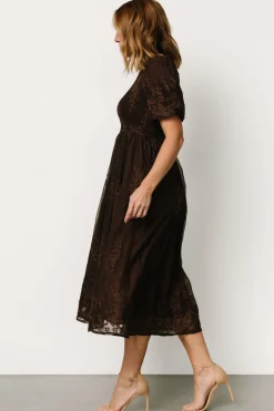 Baltic Born Corrine Embroidered Midi Dress |