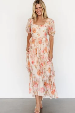 Baltic Born Cozette Tiered Maxi Dress | Blush Floral