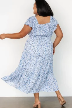 Baltic Born Crete Midi Dress | Blue + White