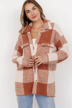 Baltic Born Crosby Knit Shacket | Copper + Ivory