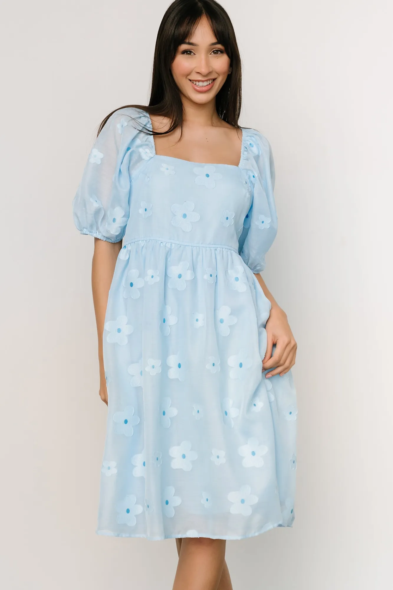 Baltic Born Daisy Short Dress | Blue Floral
