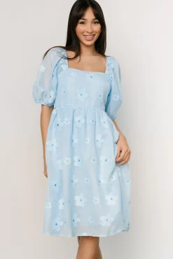 Baltic Born Daisy Short Dress | Blue Floral