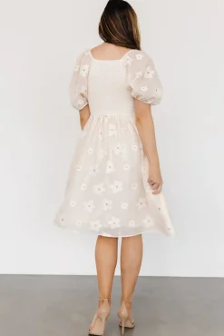Baltic Born Daisy Short Dress | Vintage Cream Floral