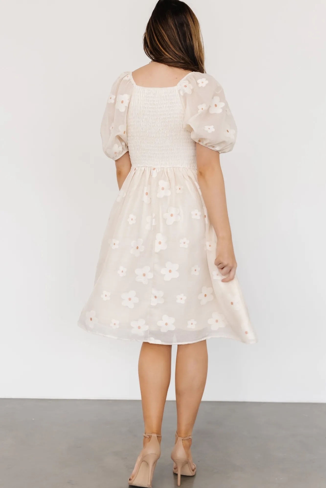 Baltic Born Daisy Short Dress | Vintage Cream Floral