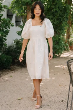 Baltic Born Daisy Short Dress | Vintage Cream Floral