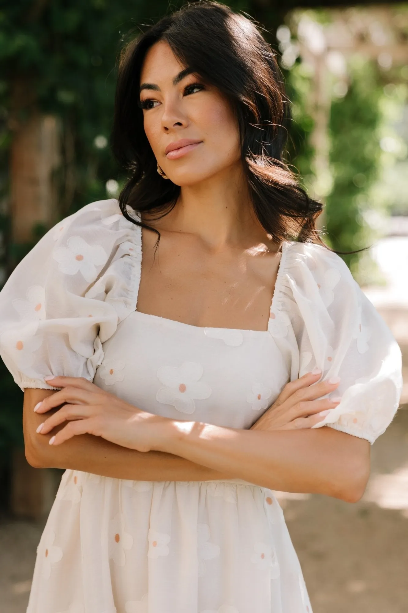 Baltic Born Daisy Short Dress | Vintage Cream Floral