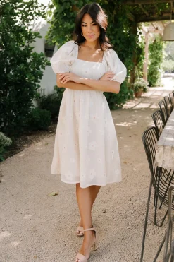 Baltic Born Daisy Short Dress | Vintage Cream Floral
