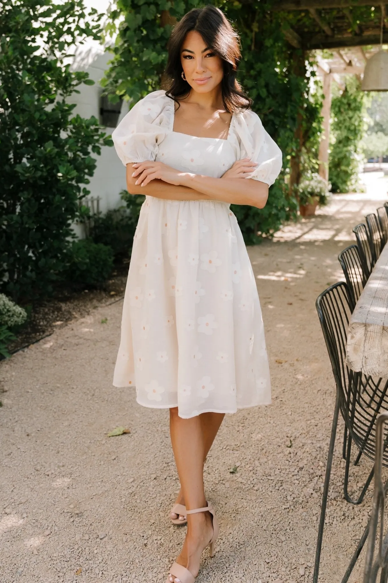 Baltic Born Daisy Short Dress | Vintage Cream Floral