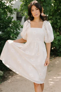 Baltic Born Daisy Short Dress | Vintage Cream Floral