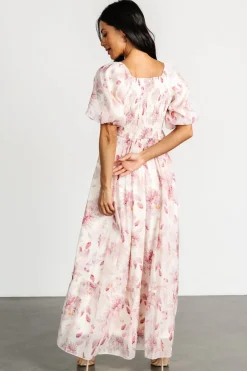 Baltic Born Dalia Maxi Dress | Ivory + Mauve Floral
