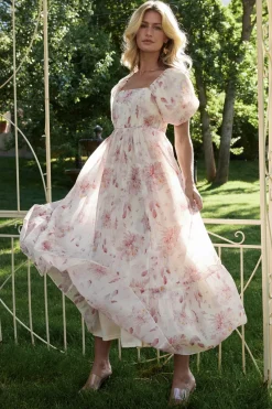 Baltic Born Dalia Maxi Dress | Ivory + Mauve Floral