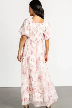 Baltic Born Dalia Maxi Dress | Ivory + Mauve Floral