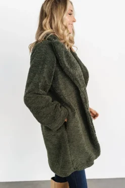 Baltic Born Damien Sherpa Coat | Dark Green