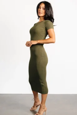 Baltic Born Dana Ribbed Midi Dress |