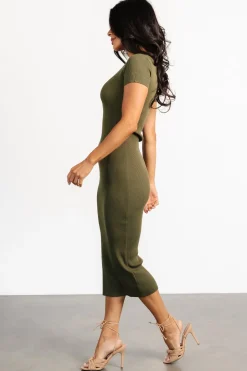 Baltic Born Dana Ribbed Midi Dress |