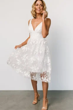 Baltic Born Dante Applique Midi Dress | Off White