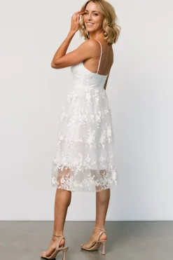 Baltic Born Dante Applique Midi Dress | Off White